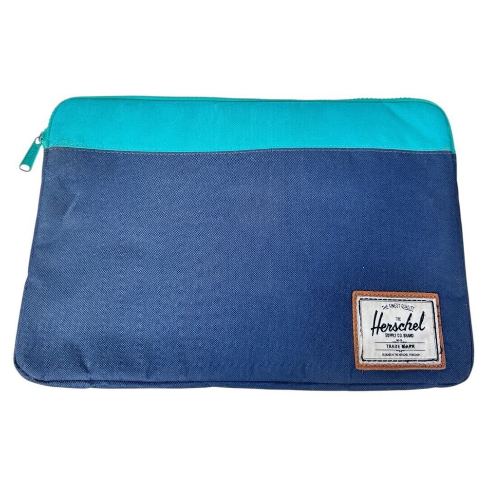 Herschel Supply Co. laptop Case Heritage Tablet Sleeve‎ Blue teal 15" x 10"